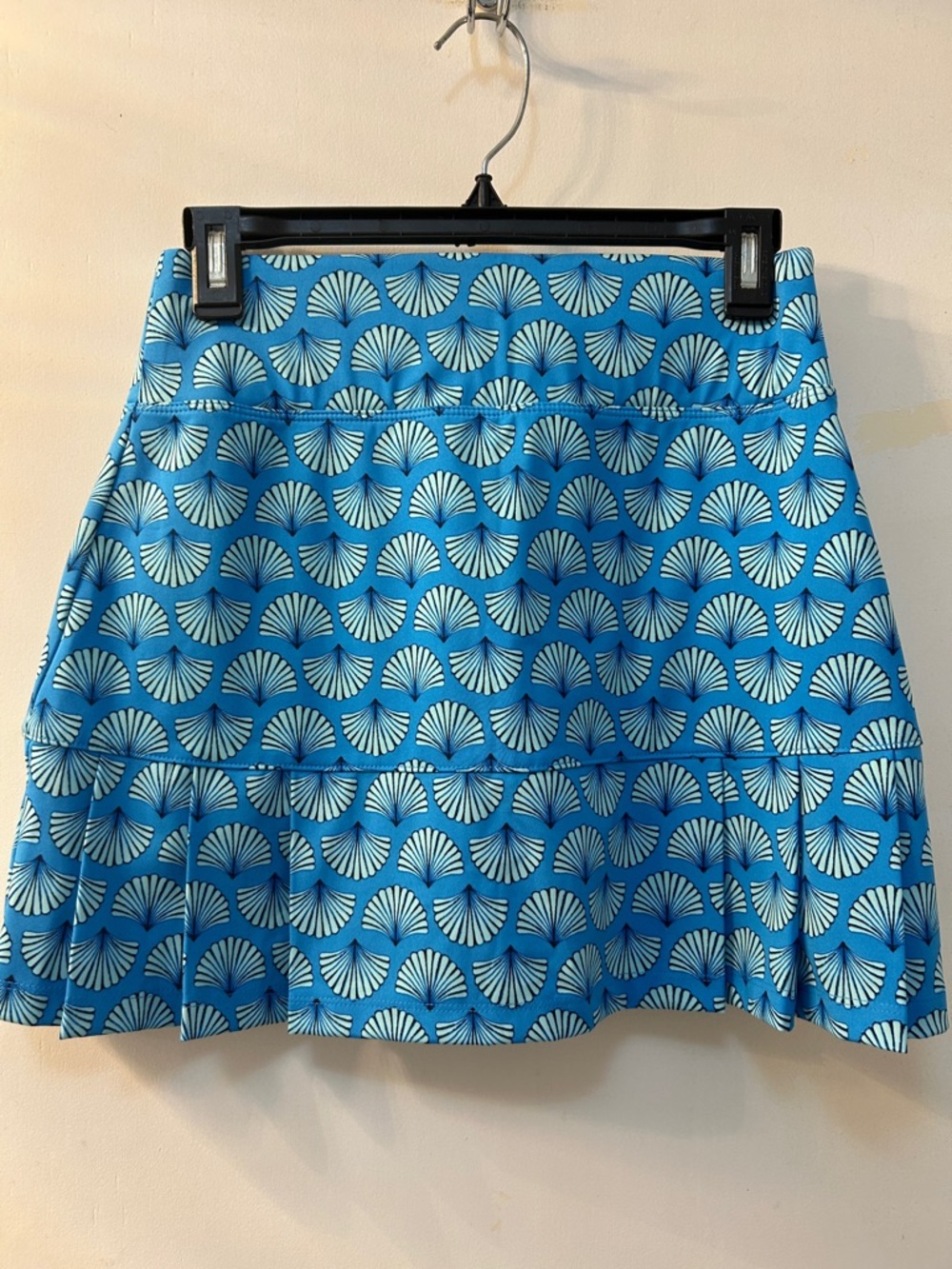 Sigrid Olsen Blue Shell-Print Tennis and Golf Skorts, Sz XS - Picture 1 of 9